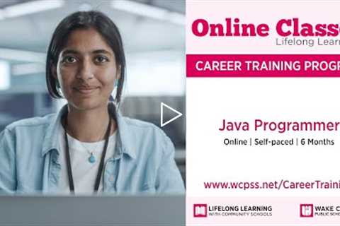 Career Training Certifications:  Java Programmer