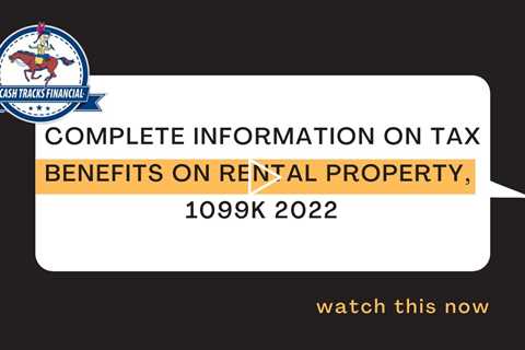 Tax Advantages Of Rental Property 2022  | Repairs On Rental Property 2022 | 1099k 2022