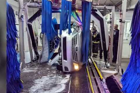 Watch as 77-year-old man flips his Camry inside an automatic carwash