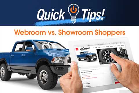 Quick Tips: Webroom vs Showroom Shoppers