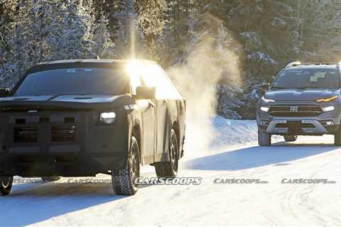 2024 Ram 1200 Spied Testing Alongside The Fiat Toro