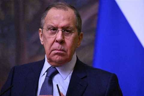 Crowd erupts in laughter at Russia's top diplomat after he claimed the Ukraine war 'was launched..