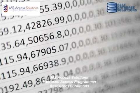 Microsoft Access Supports Large Number Data Type