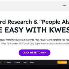 Kwestify: Unlocking Hidden Keyword Riches With This AI Powered Keyword Research Tool!