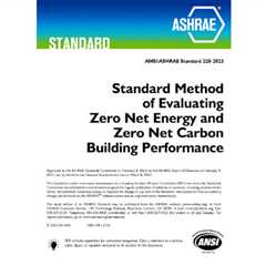 ASHRAE Publishes First Standard for Zero Net Carbon, Zero Net Energy Buildings