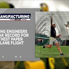 Boeing Engineers Break Record for Farthest Paper Airplane Flight