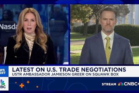 U.S. Trade Rep. Jamieson Greer: We''ve essentially reached a deal with Switzerland