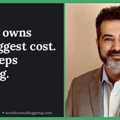 Nobody owns your biggest cost. So it keeps climbing.