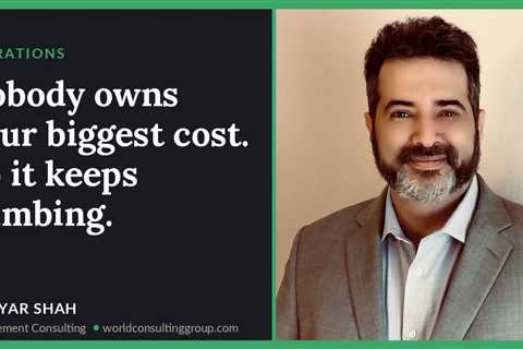 Nobody owns your biggest cost. So it keeps climbing.