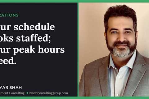 Your schedule looks staffed; your peak hours bleed.