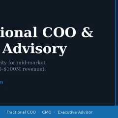 I’ve spent 25 years working with small- and mid-market businesses as a fractional COO and CMO.