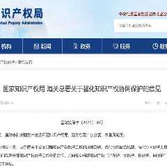 CNIPA and Customs Jointly Issue Opinion on Strengthening Coordinated IP Protection